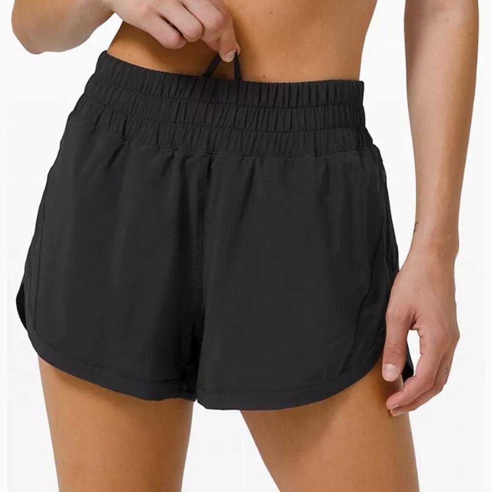 lululemon | track that HR shorts 3" black EGUC